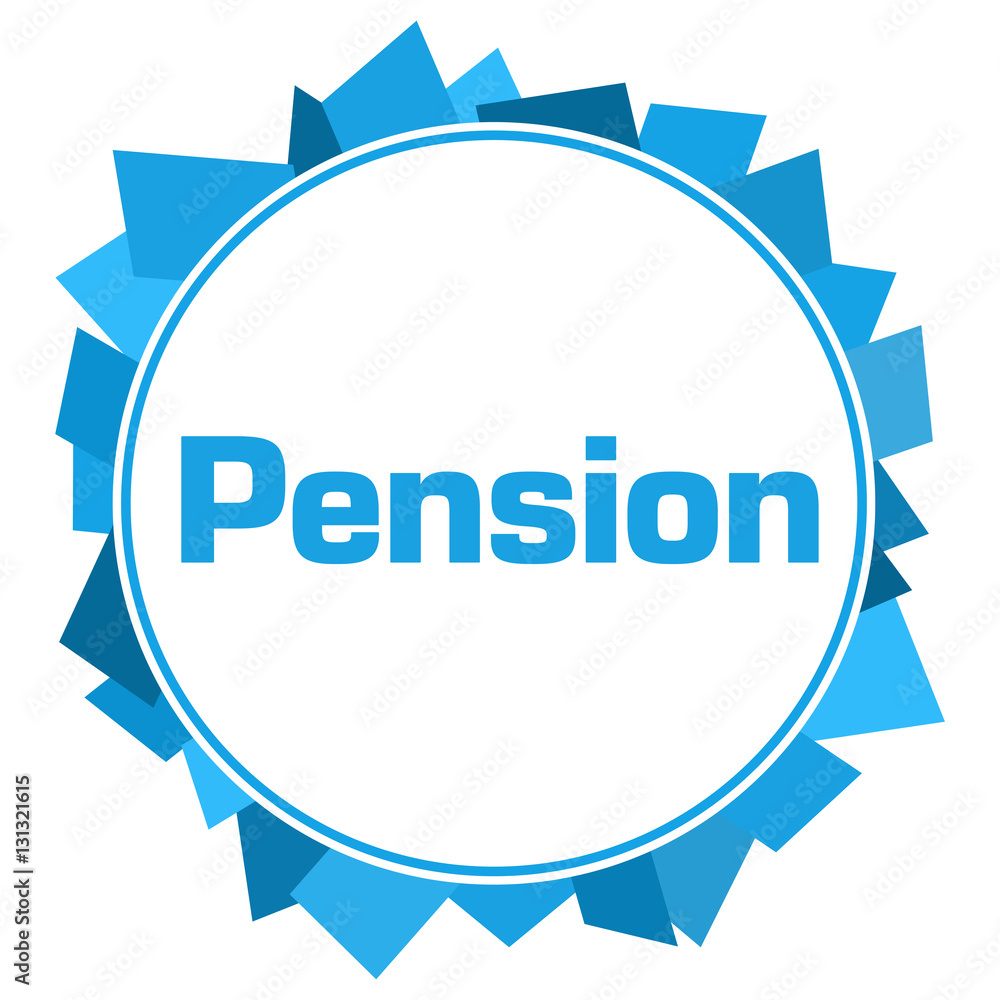 Pension Blue Random Shapes Circle Pension Blue Random Shapes Circle