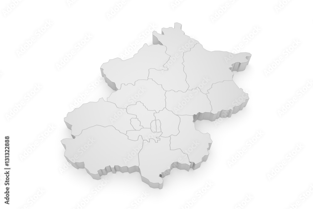 Fototapeta Peking - Bezirke 3D