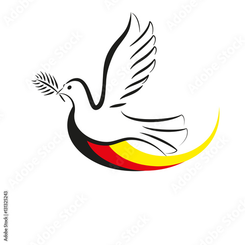 Friedenstaube mit Flagge Deutschland_1.0.1