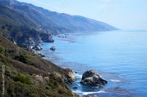 Pacific Coast Highway (Big Sur) Scenic view between Monterey and Pismo Beach