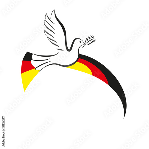 Friedenstaube mit Flagge Deutschland_1.4