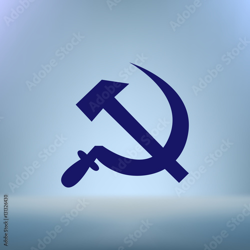 Hammer and sickle vector illustration