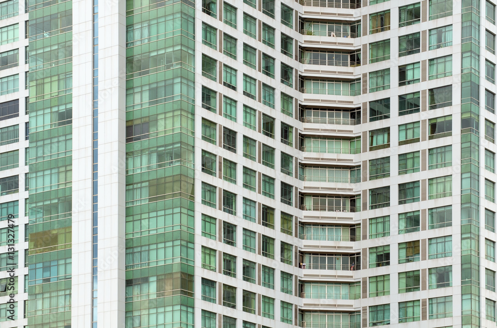 Obraz premium Apartment building / Exterior view of apartment building.