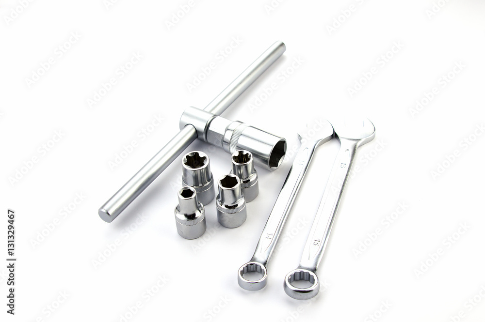 Hand tools isolated on a white background Hand tools isolated on a white background