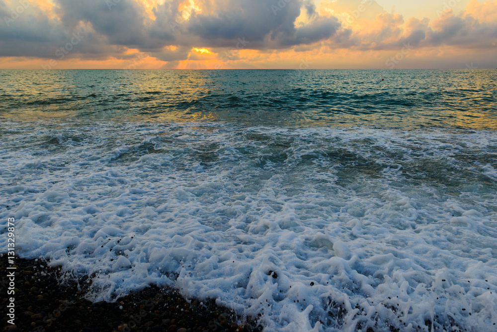 Scenic sunset over the Black Sea
