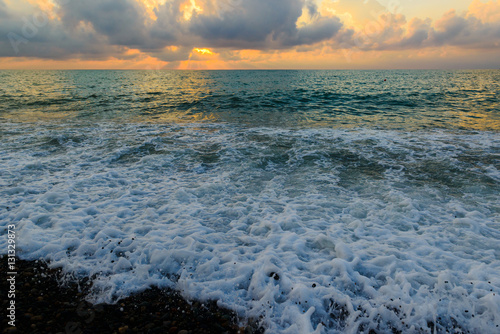 Fototapeta Naklejka Na Ścianę i Meble -  Scenic sunset over the Black Sea