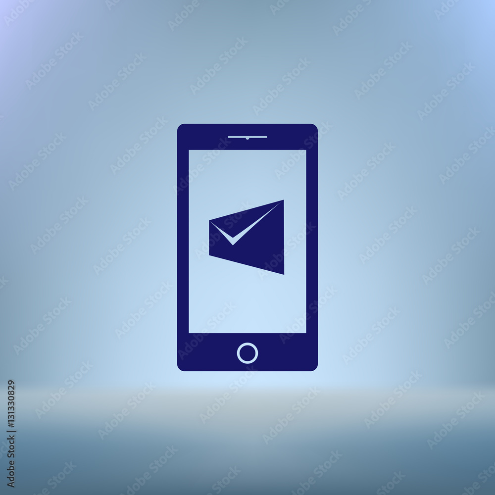 Flat paper cut style icon of Short Message Flat paper cut style icon of Short Message