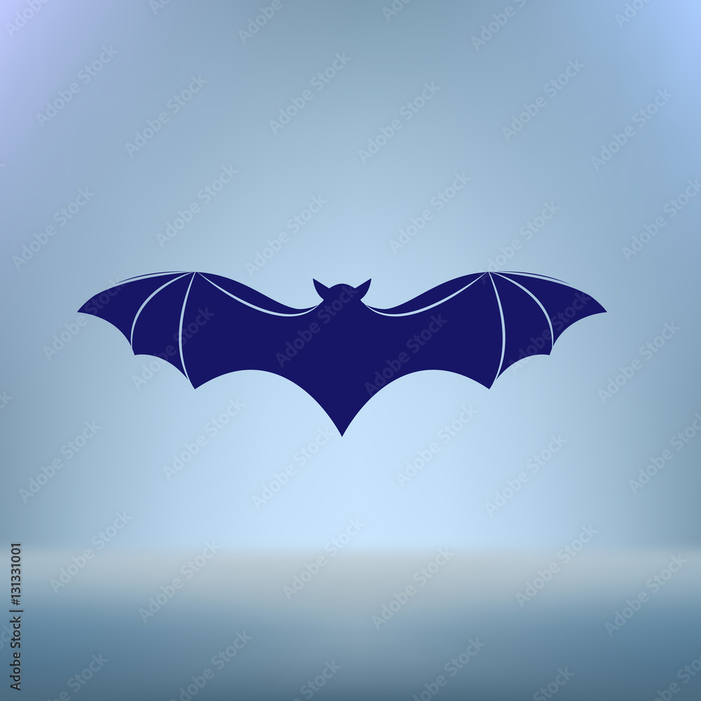 Bat silhouette icon Bat silhouette icon