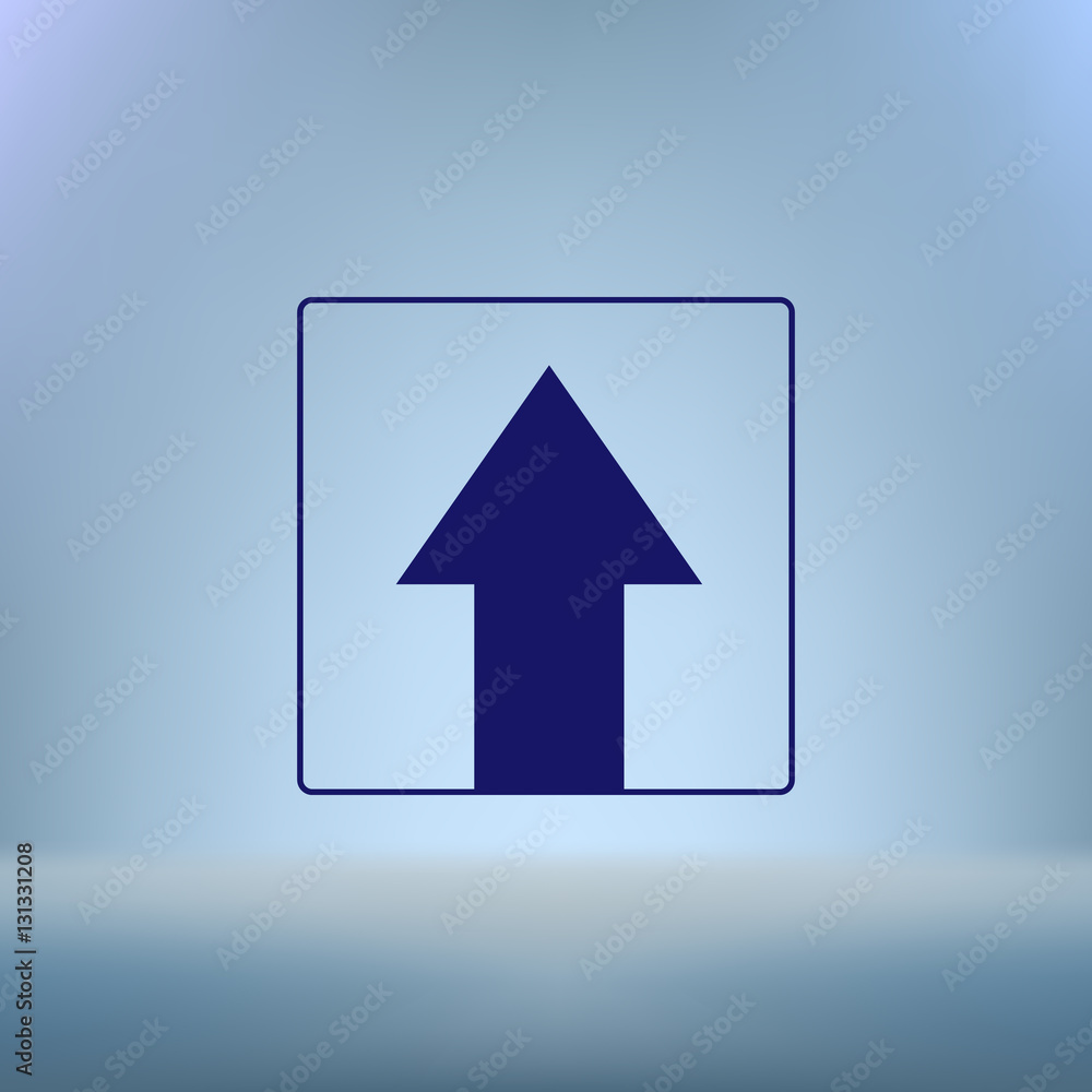 Ahead Only, One way traffic sign, Drive Straight Ahead Only, One way traffic sign, Drive Straight