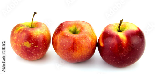 Apple with white background close up isolated