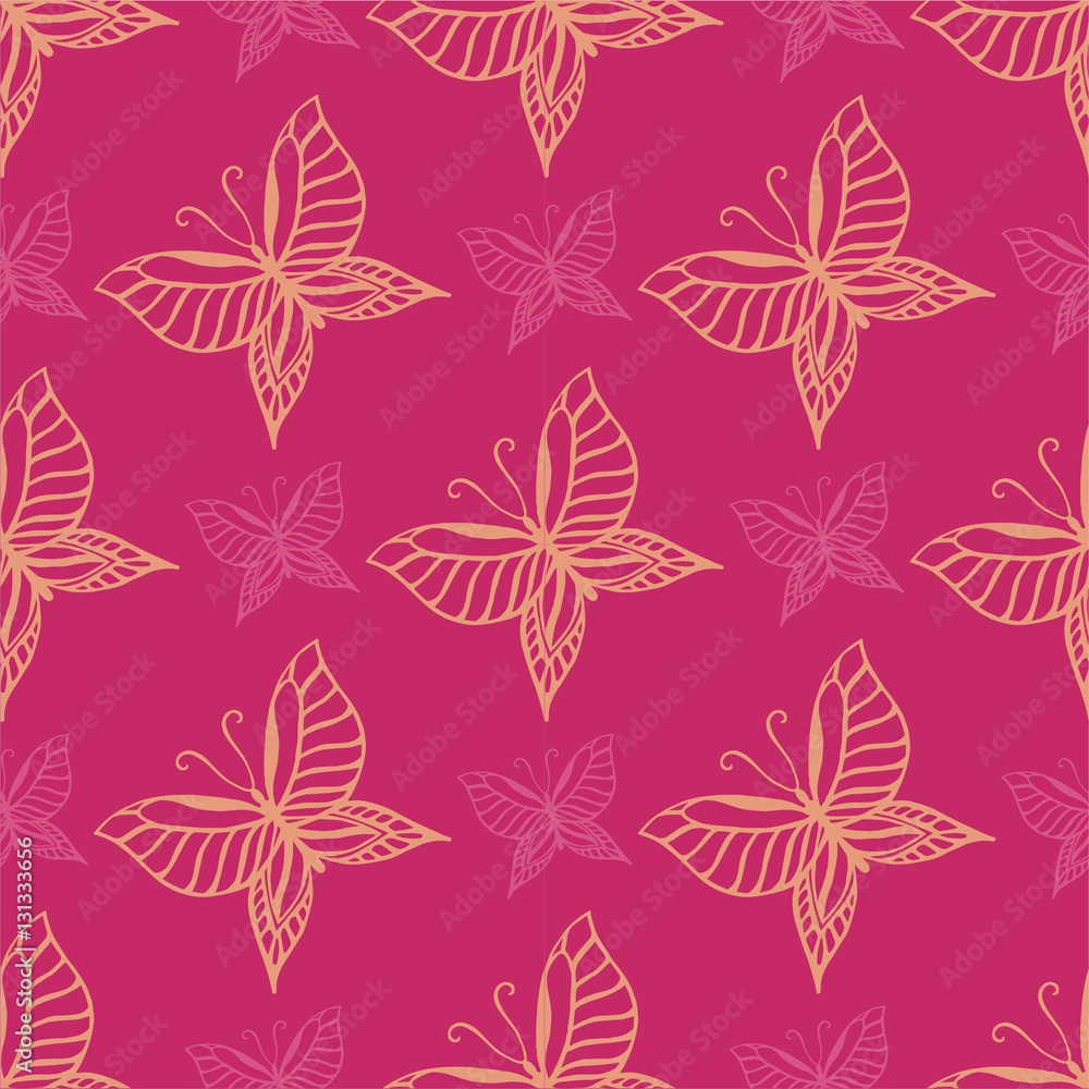 Seamless background with butterflyes Seamless background with butterflyes