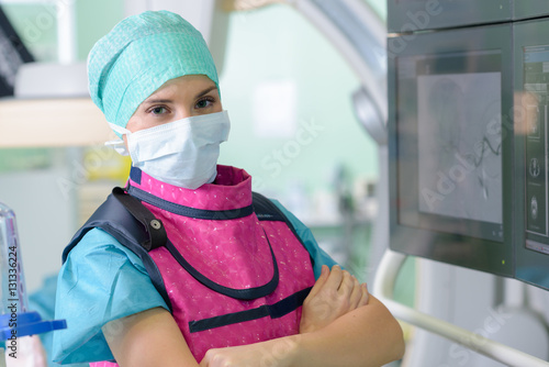 Portrait of female radiologist photo