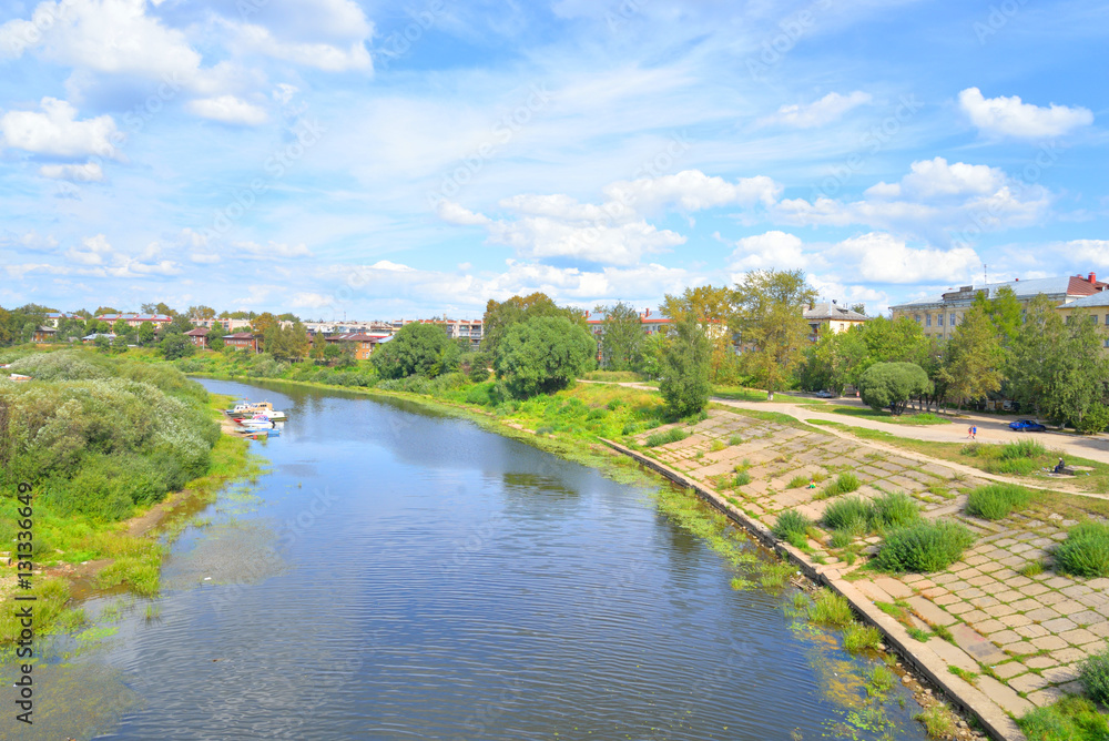 Vologda River, Russia.