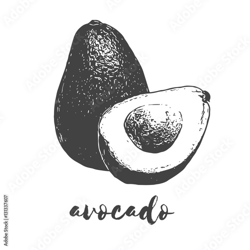 organic avocado fruit