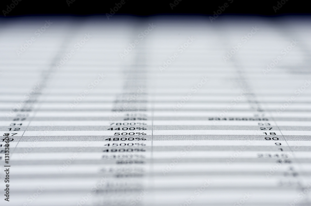 Financial numbers Financial numbers