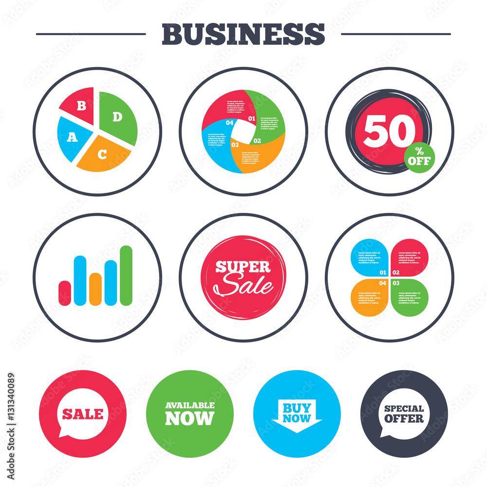 Sale icons. Special offer speech bubbles symbols. Sale icons. Special offer speech bubbles symbols.