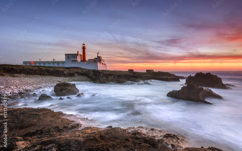 Sunset at Isolated Lighthouse