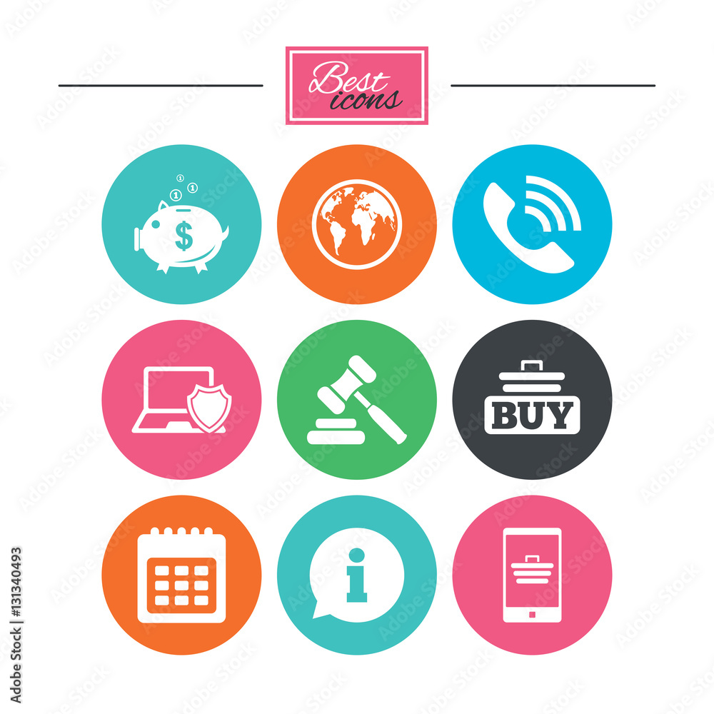 Online shopping, e-commerce and business icons. Online shopping, e-commerce and business icons.