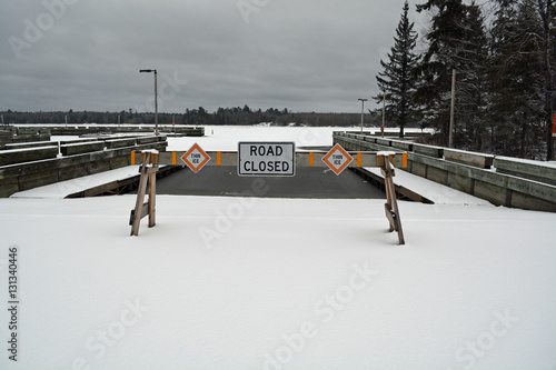 Thin Ice Warning - Voyageurs National Park, Rainy Lake - Minesota photo