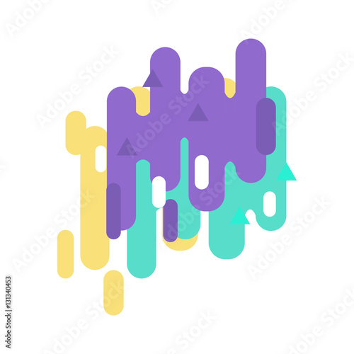 Northern lights vector illustration.