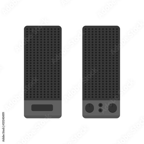 Computer speakers vector.