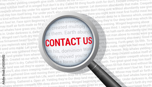 Contact Us Magnifying Glass