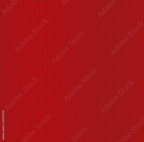 Red Seamless Knitted sweater flat Pattern. Christmas and New Year Design Background with a Place for Text.Woolen cloth
