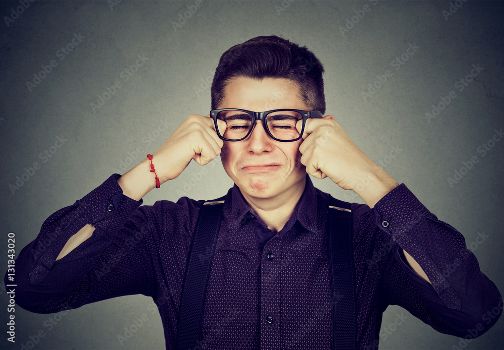 Obraz premium crying man