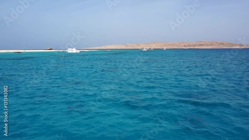 Boats in the Red Sea in Egypt