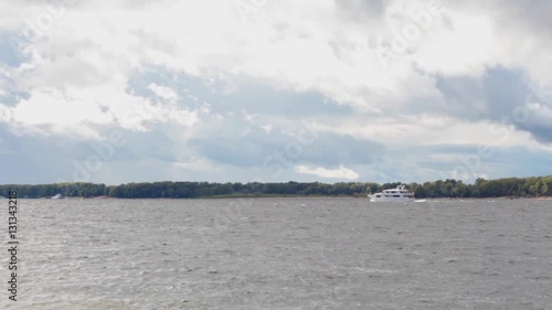 Boat on the Volga River