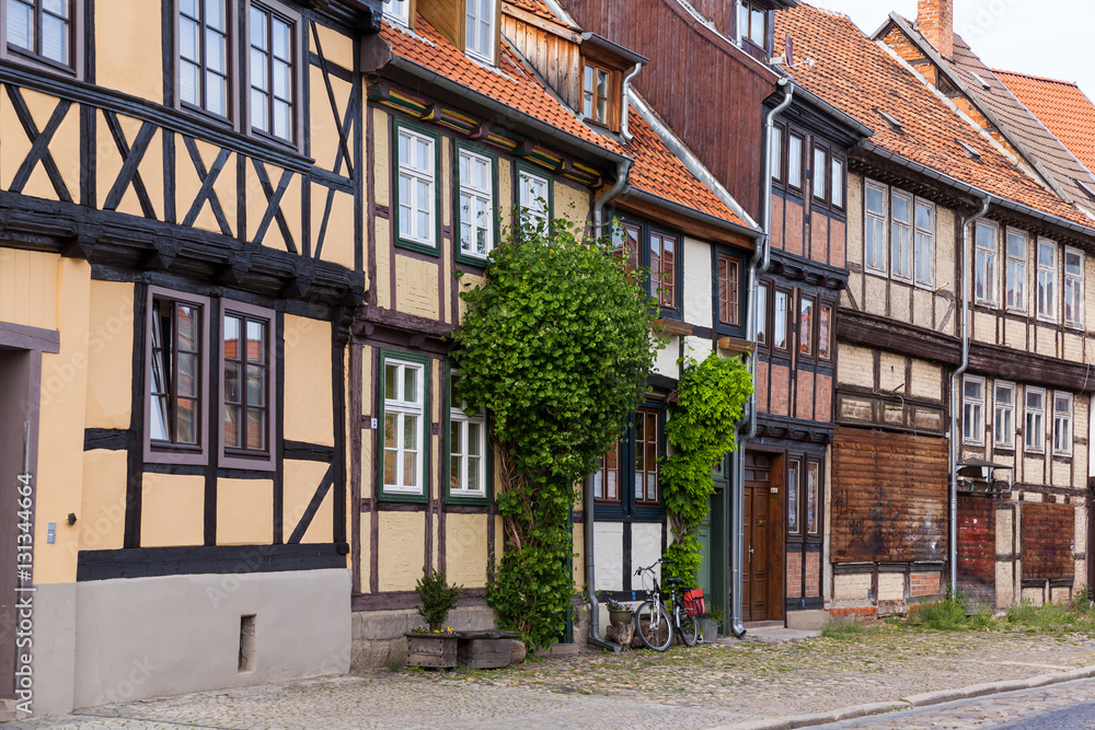 historische Altstadt von Quedlinburg Fachwerkhäuser