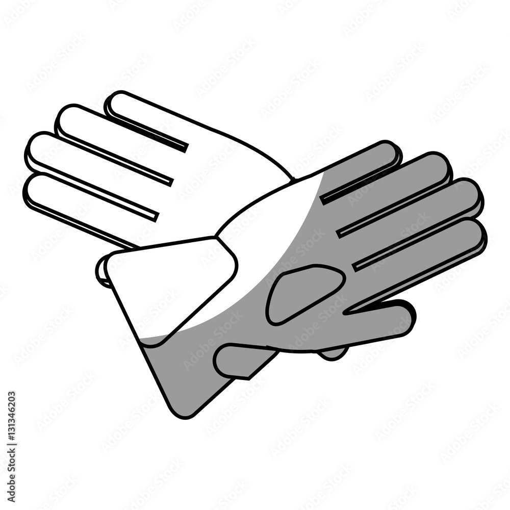 Obraz premium Glove icon. Winter cloth warm fashion and cold theme. Isolated design. Vector illustration