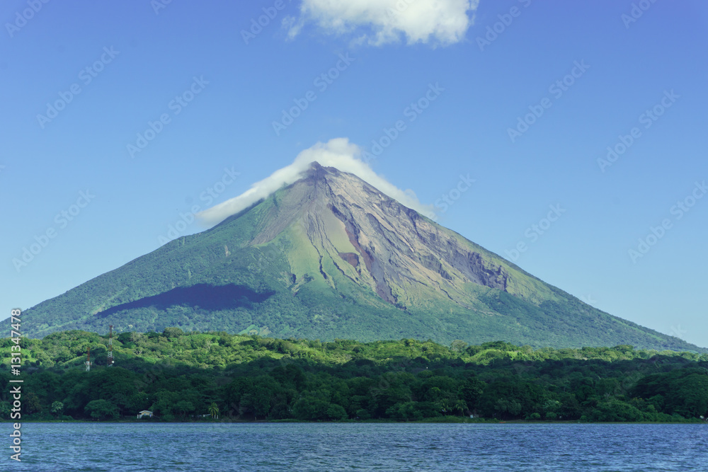 Volcano Concepcion from Ometepe Island, in the lake cocibolca, Nicaragua
