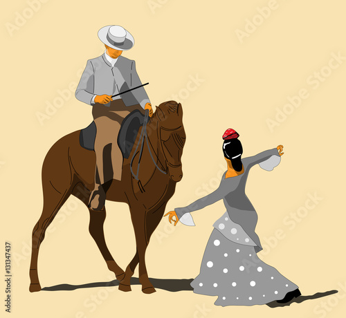 equestrian show at  Cordoba, Spain