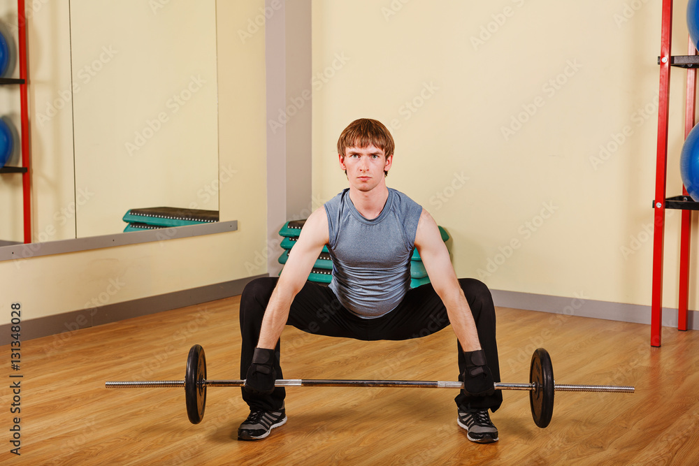 Man raises the bar. Healthy lifestyle concept. Fitness. Man raises the bar. Healthy lifestyle concept. Fitness.