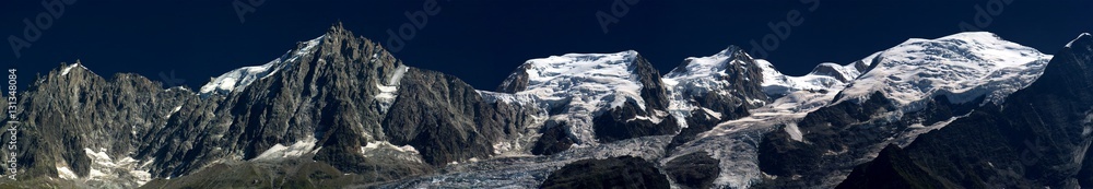 Panorama du Massif du Mont Blanc