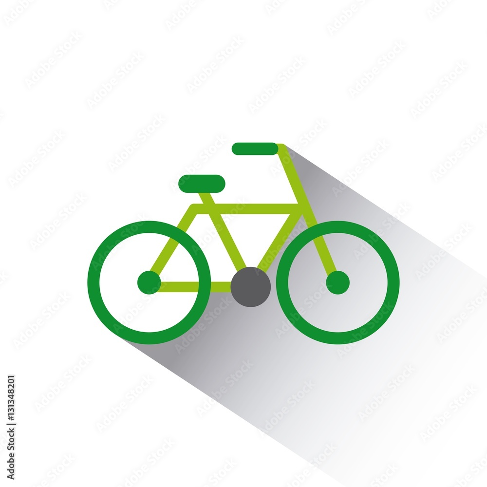 green bicycle vehicle icon over white background. colorful design. vector illustration green bicycle vehicle icon over white background. colorful design. vector illustration