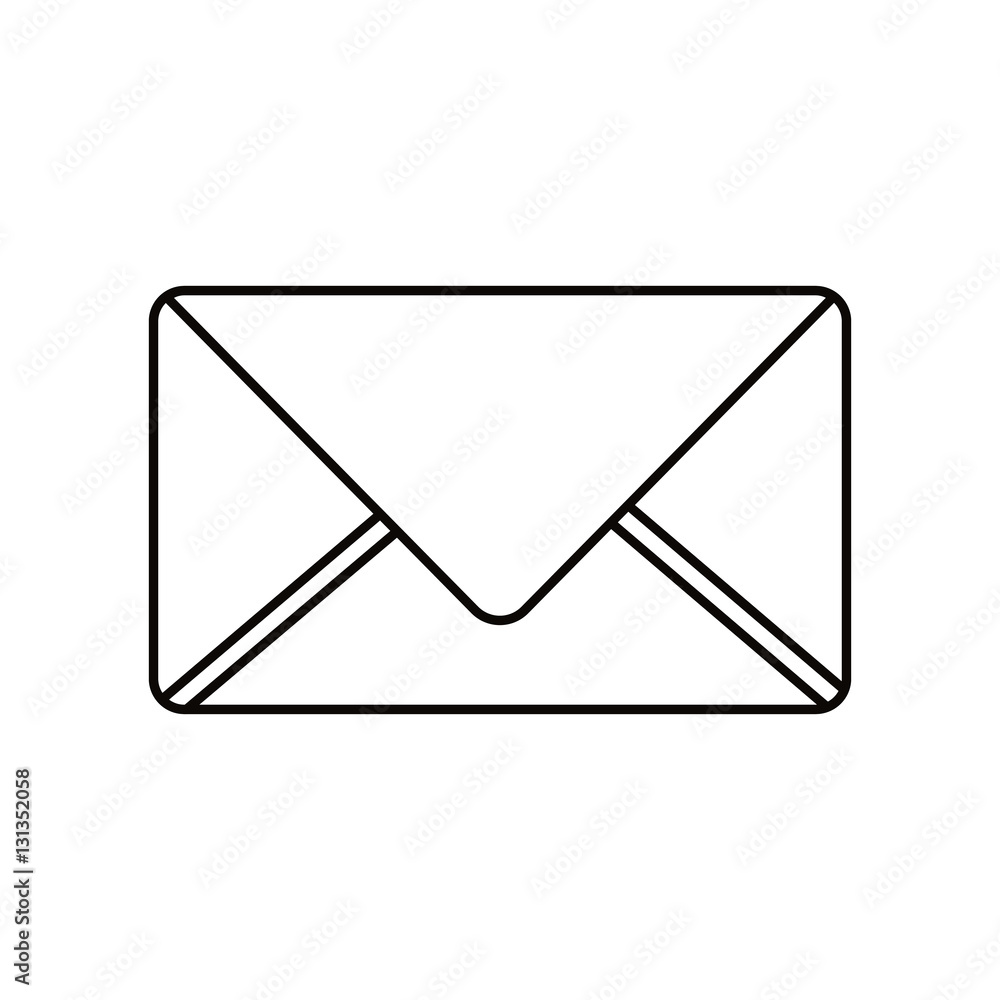 Envelope icon. Email mail message letter marketing and communication theme. Isolated design. Vector illustration Envelope icon. Email mail message letter marketing and communication theme. Isolated design. Vector illustration