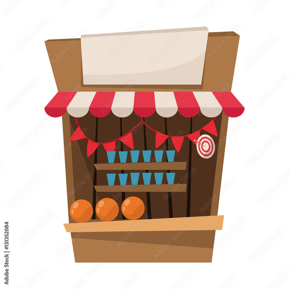 Game icon. Carnival fair circus entertainment and festival theme. Isolated design. Vector illustration Game icon. Carnival fair circus entertainment and festival theme. Isolated design. Vector illustration