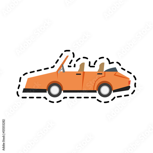Car icon. Automobile transportation and vehicle theme. Isolated design. Vector illustration
