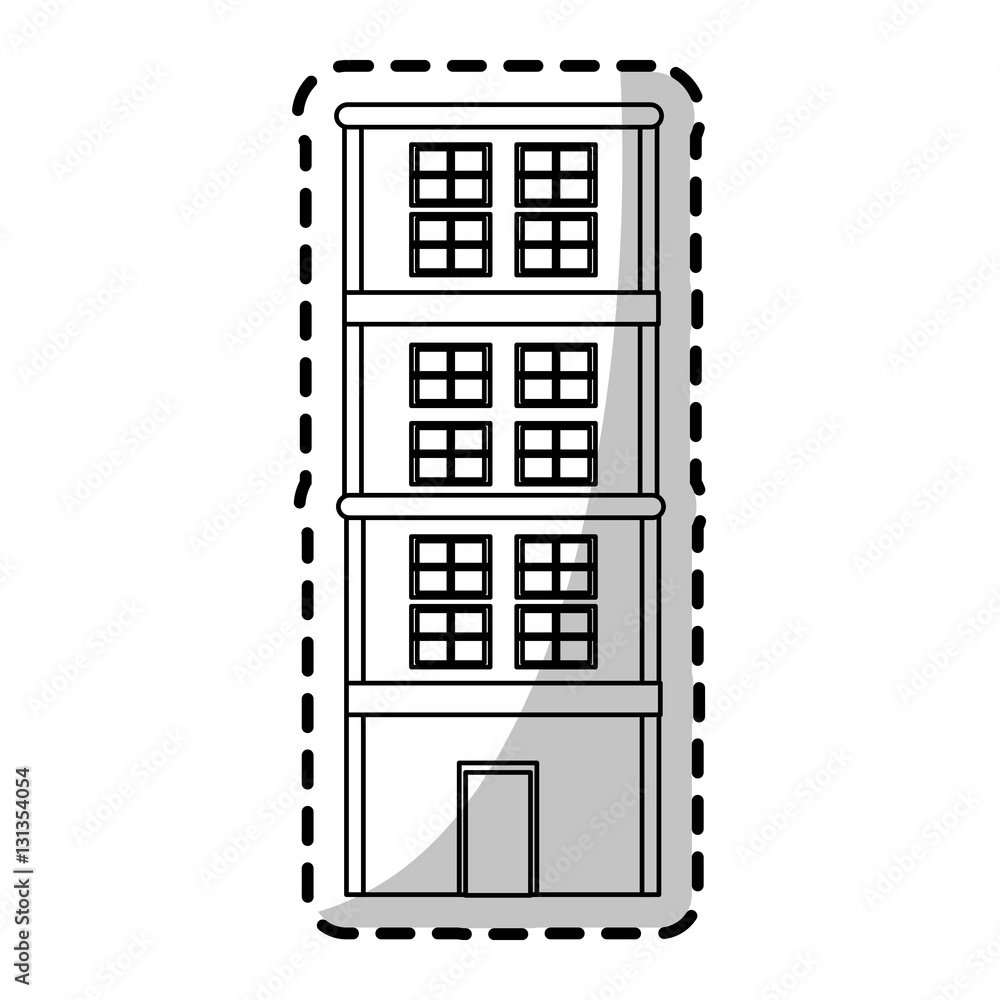 Building tower icon. City architecture urban and modern theme. Isolated design. Vector illustration Building tower icon. City architecture urban and modern theme. Isolated design. Vector illustration