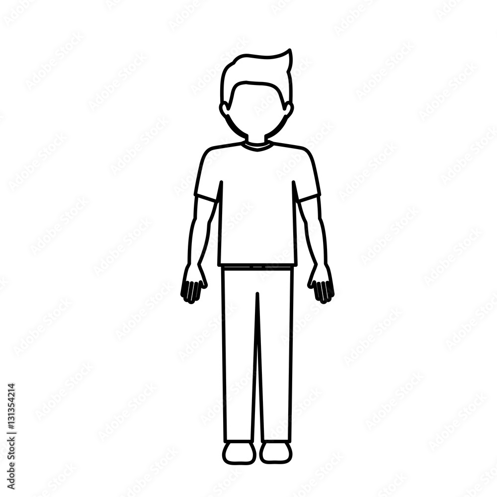 Man icon. Male avatar person people and human theme. Isolated design. Vector illustration Man icon. Male avatar person people and human theme. Isolated design. Vector illustration