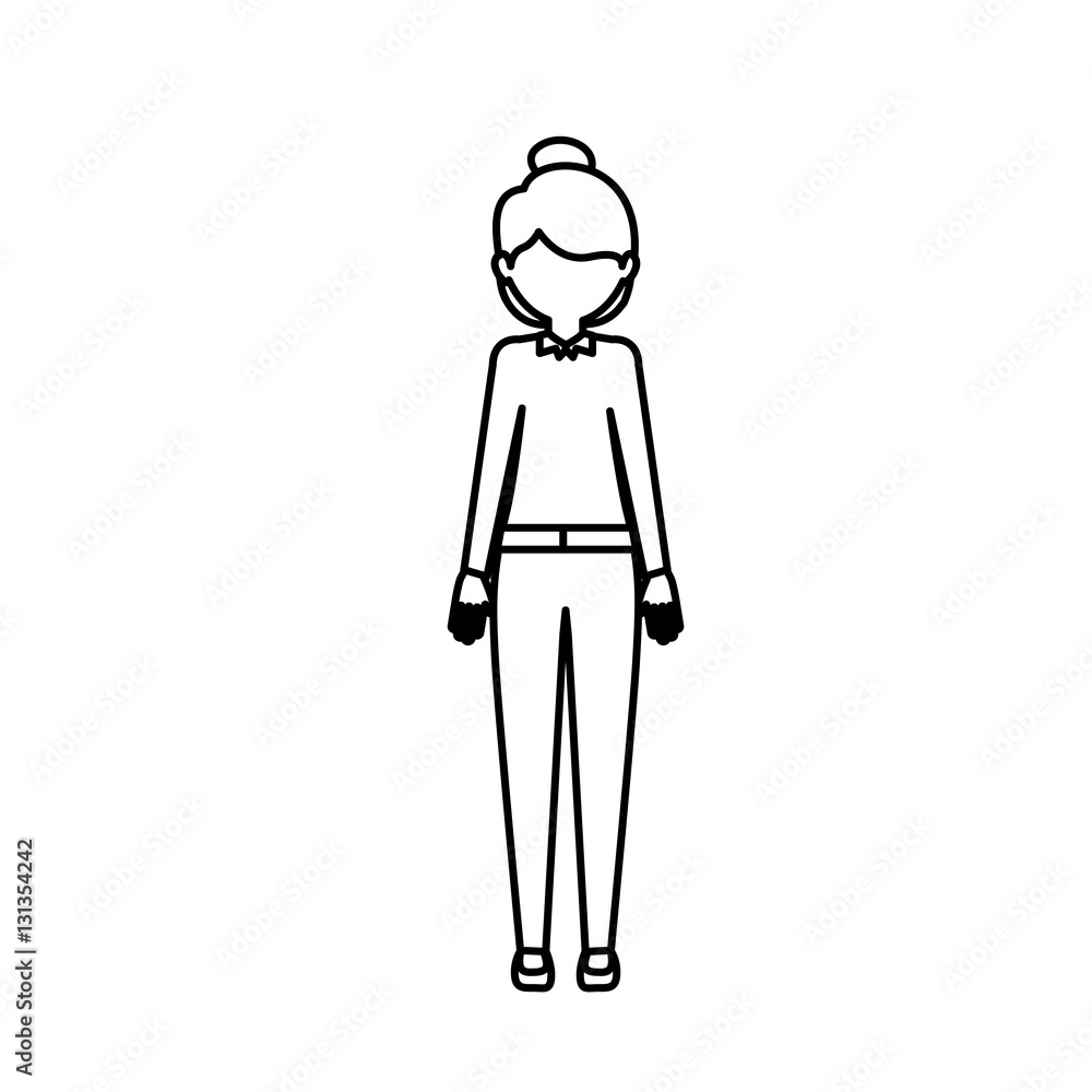 Woman icon. Girl female avatar person people and human theme. Isolated design. Vector illustration Woman icon. Girl female avatar person people and human theme. Isolated design. Vector illustration