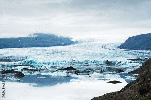 Vatnajokull glacier, Hoffellsjokull glacier lake, Iceland. © smallredgirl