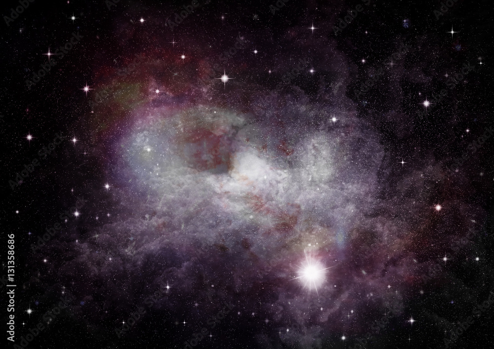 Obraz premium galaxy in a free space