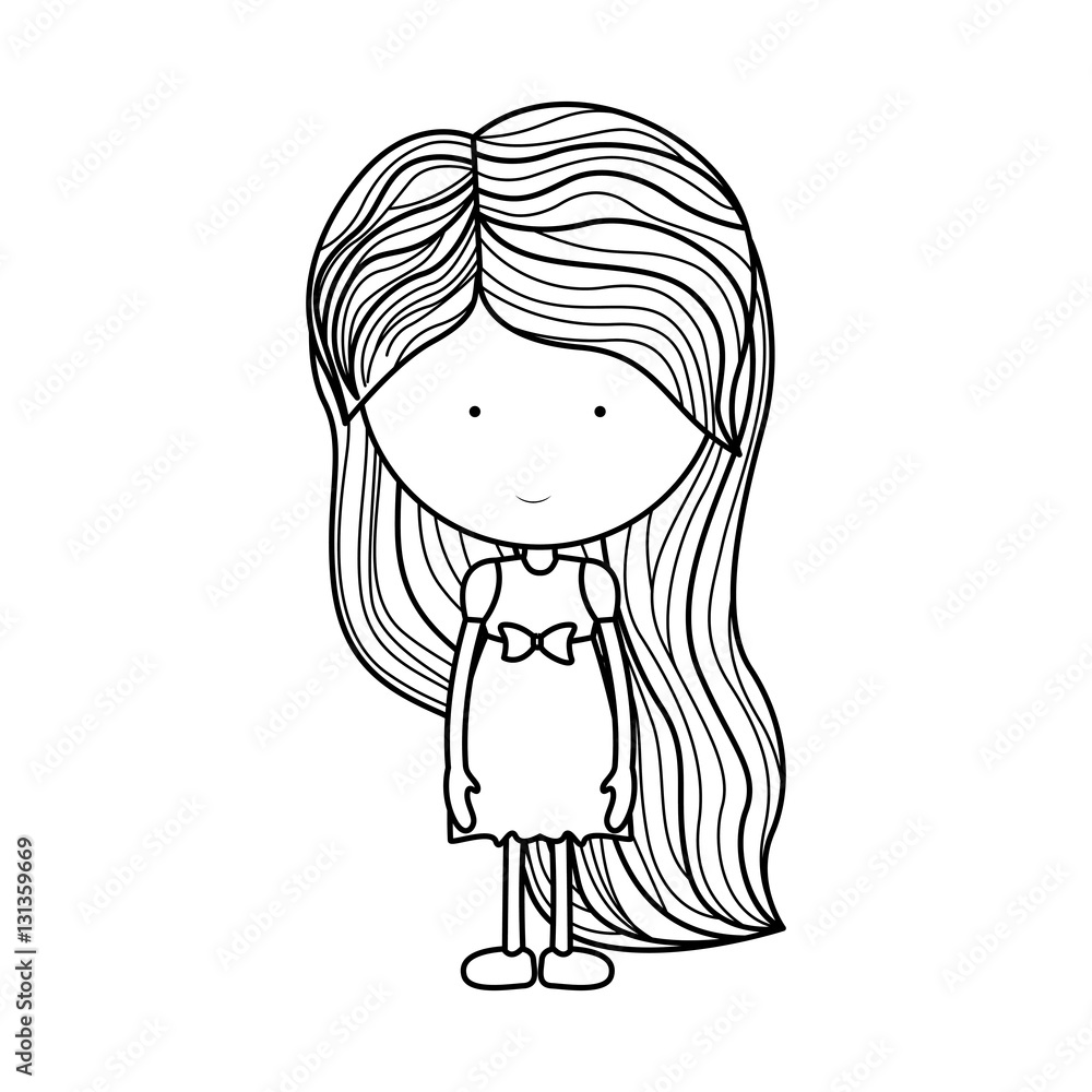 Girl cartoon icon. Kid childhood little and people theme. Isolated design. Vector illustration Girl cartoon icon. Kid childhood little and people theme. Isolated design. Vector illustration