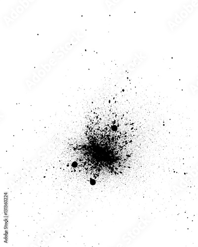 graffiti splatter speckled effect in black on white