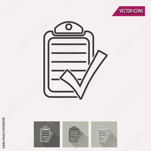 Checklist - vector icon.