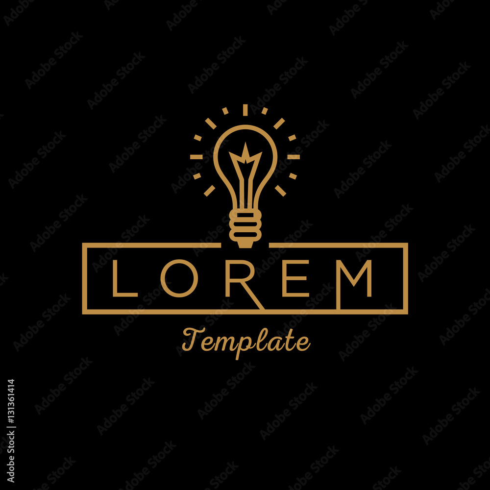 Light Bulb Minimal Sign Vector Design Light Bulb Minimal Sign Vector Design
