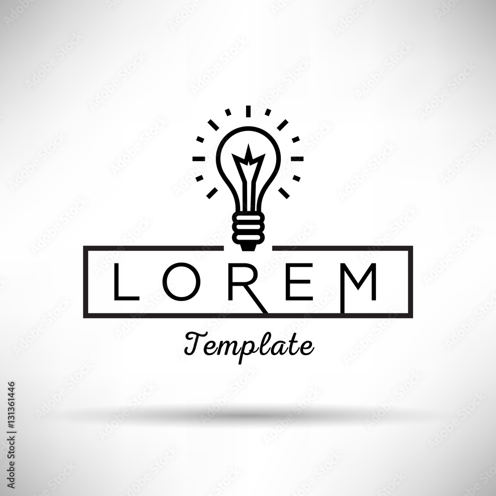 Light Bulb Minimal Sign Vector Design Light Bulb Minimal Sign Vector Design